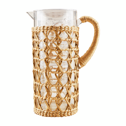 Mud Pie Woven Acrylic Pitcher