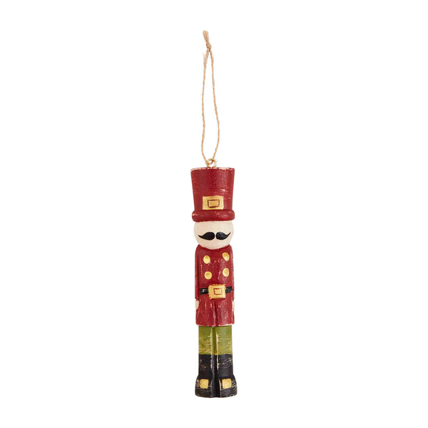 MUD PIE JOY WOOD NUTCRACKER ORNAMENT