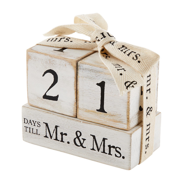 Mud Pie Wedding Countdown Block