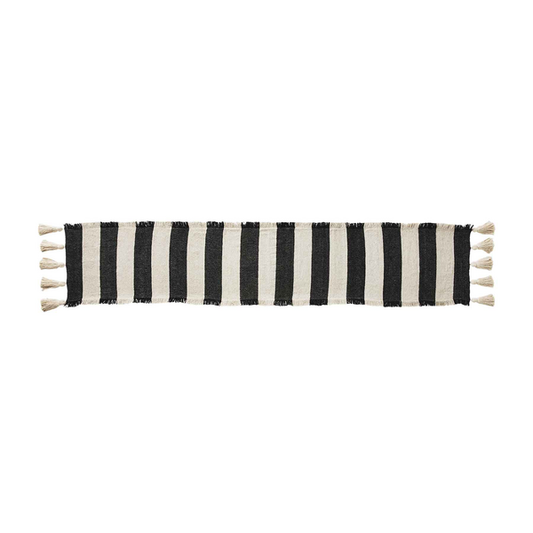 MUDPIE STRIPE BLACK PONCHAA RUNNER