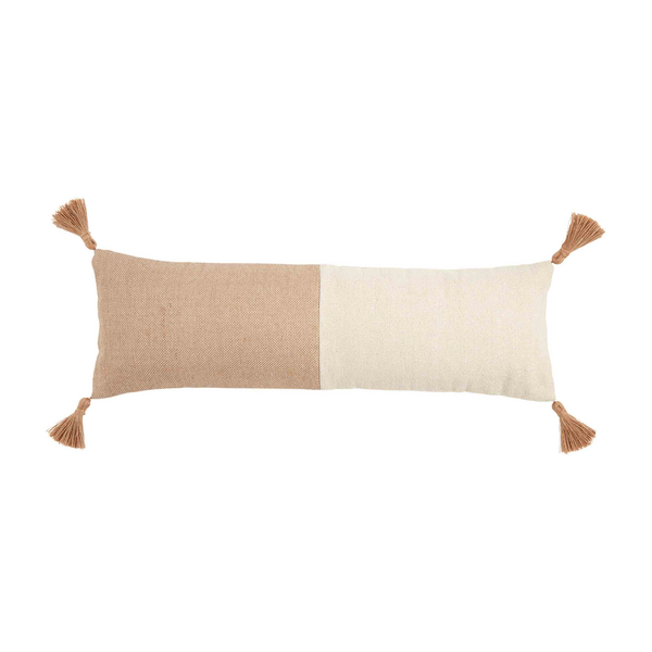 MUDPIE JUTE LONG TASSEL PILLOW