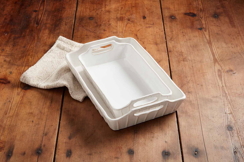 MUD PIE WHITE BAKER DISH SET